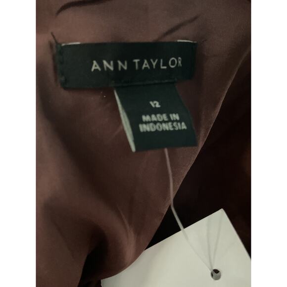 Ann Taylor Brown A-Line Midi Dress - Picture 3 of 4